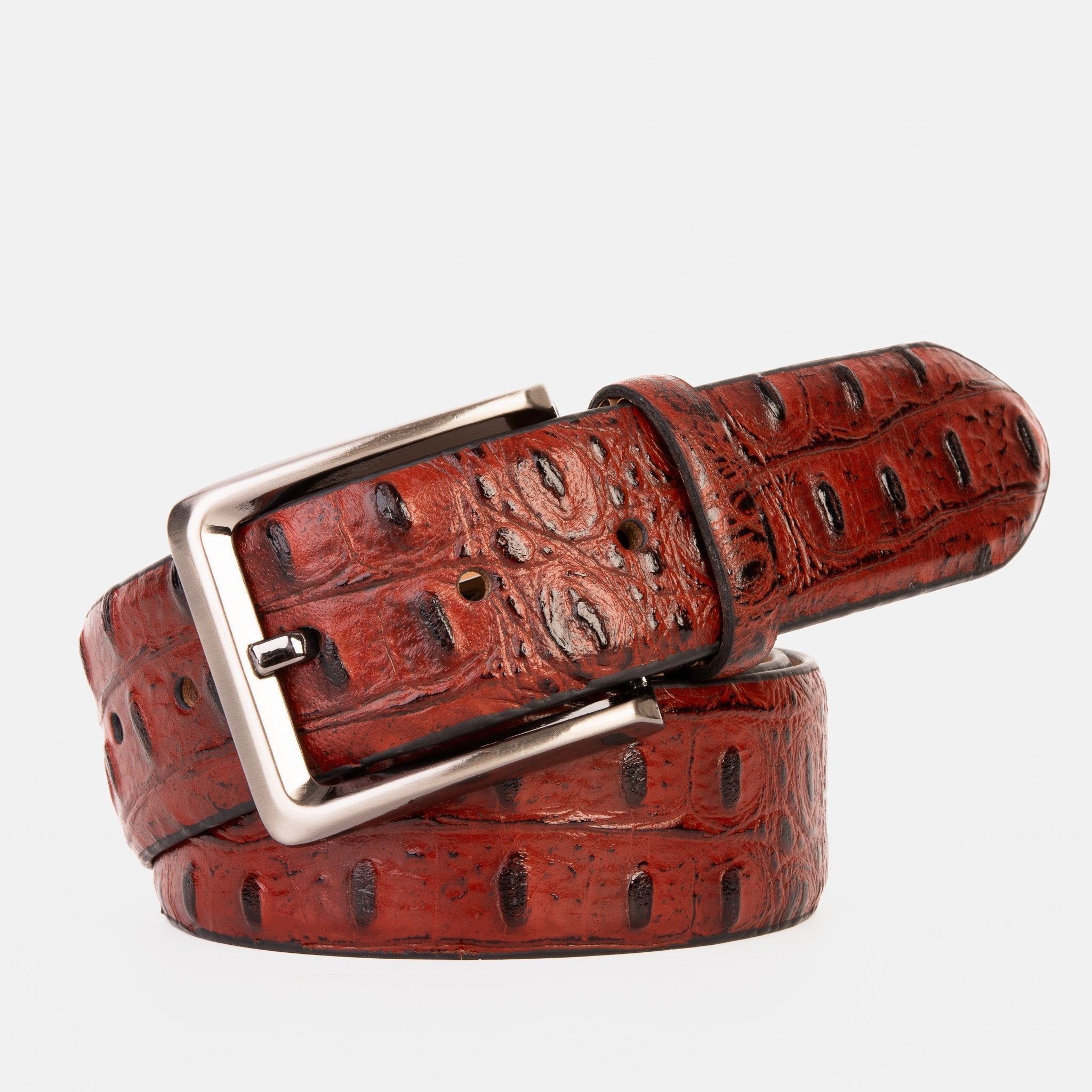 The Savamala Burgundy Leather Belt - Che Cose Belle