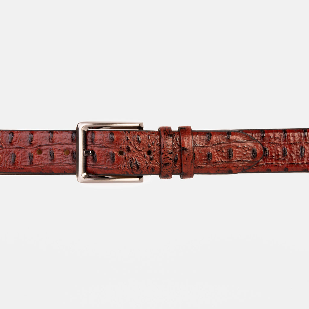 The Savamala Burgundy Leather Belt - Che Cose Belle
