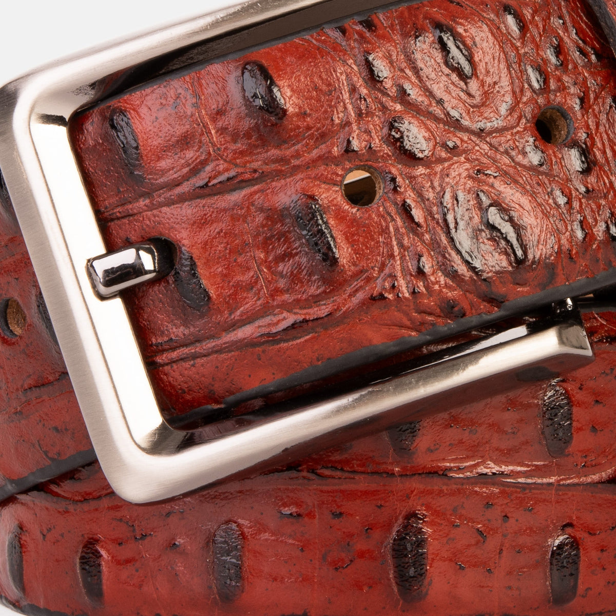 The Savamala Burgundy Leather Belt - Che Cose Belle