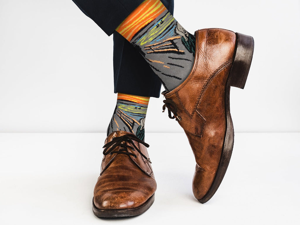 The Scream by Edvard Munch Art Socks - Comfy Cotton for Men & Women - Che Cose Belle