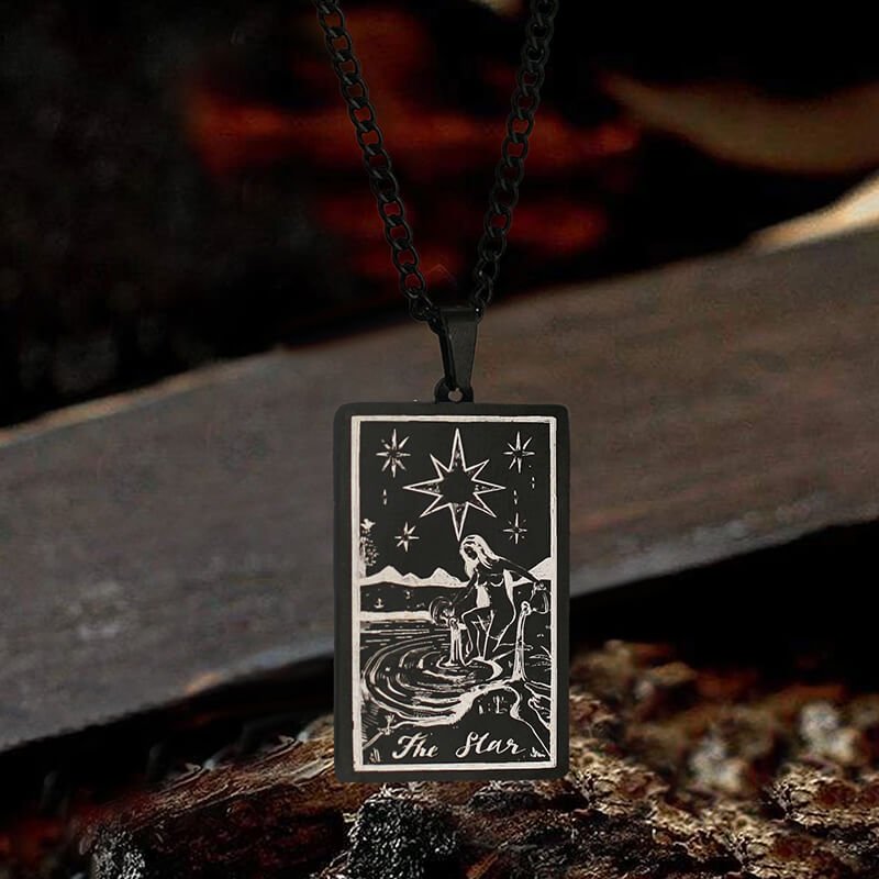 The Star Major Arcana Tarot Stainless Steel Necklace - Che Cose Belle