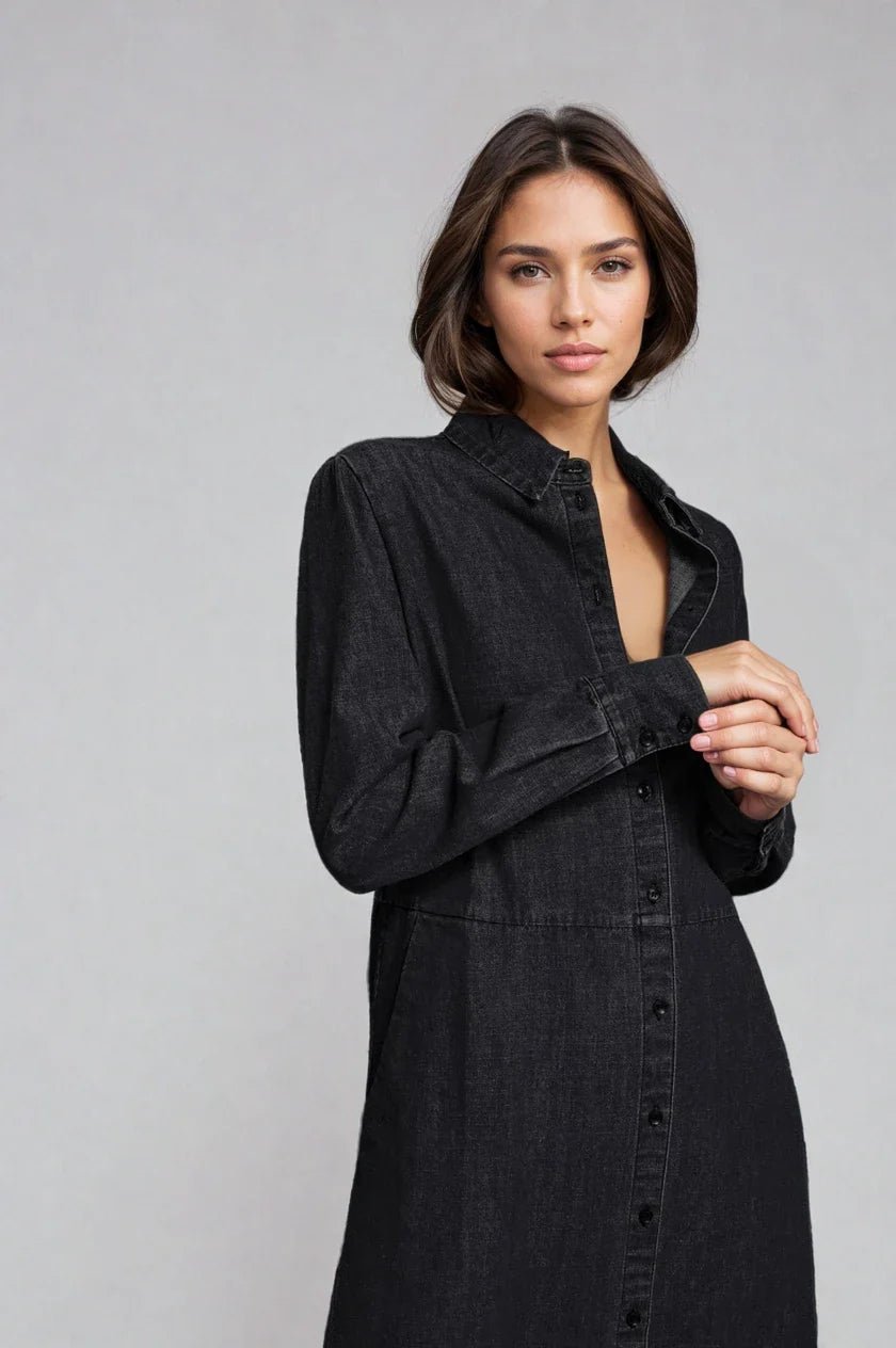 The Sunday Stroll Denim Shirt Dress - Che Cose Belle