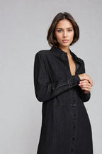 The Sunday Stroll Denim Shirt Dress - Che Cose Belle