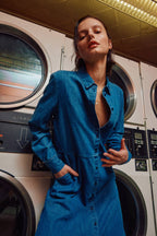 The Sunday Stroll Denim Shirt Dress - Che Cose Belle
