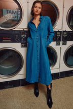 The Sunday Stroll Denim Shirt Dress - Che Cose Belle