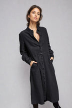 The Sunday Stroll Denim Shirt Dress - Che Cose Belle