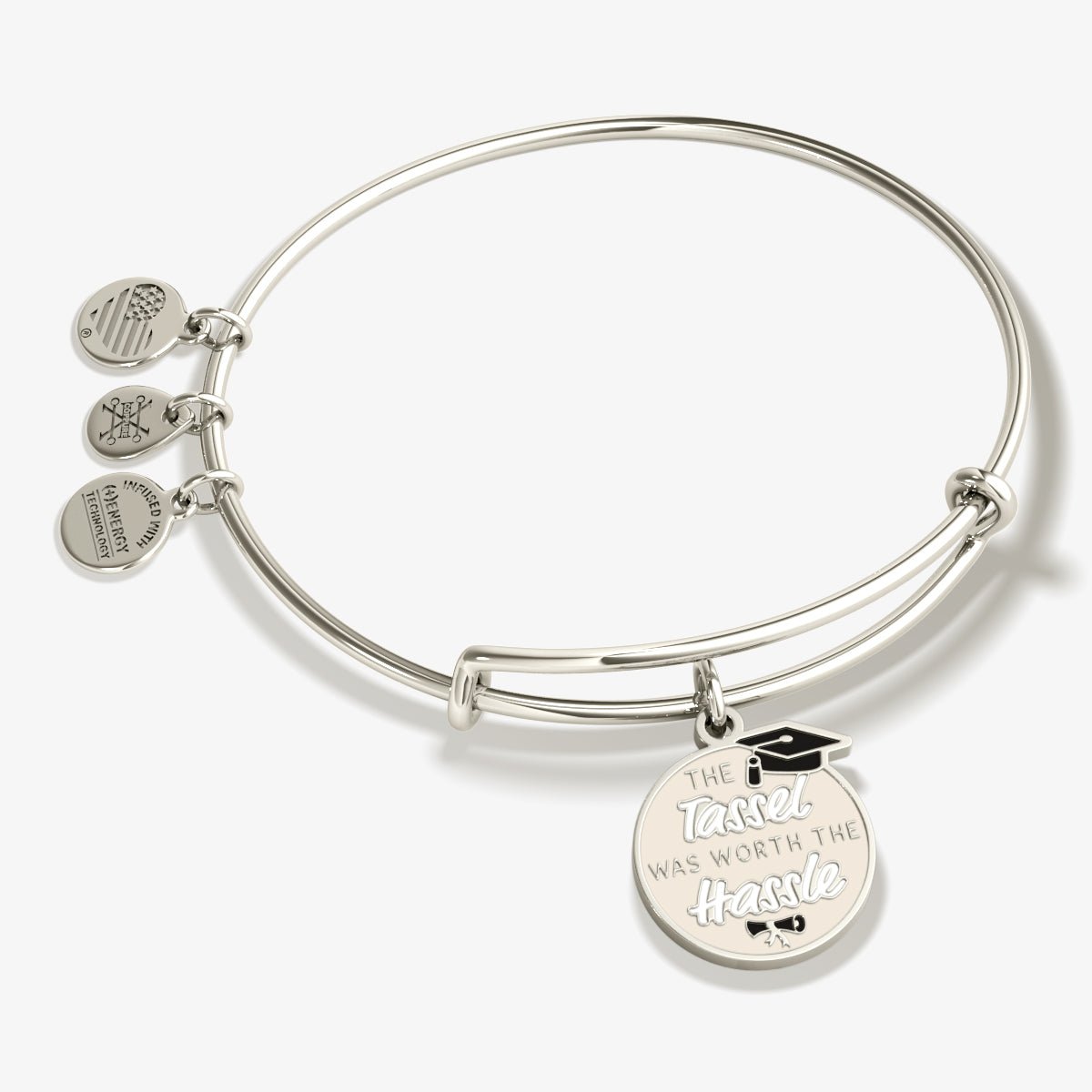 'The Tassel was Worth the Hassle' Graduation Charm Bangle - Che Cose Belle