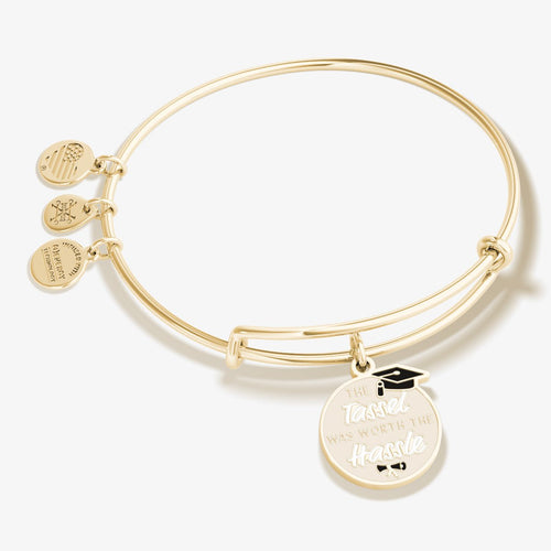 'The Tassel was Worth the Hassle' Graduation Charm Bangle - Che Cose Belle