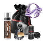 THE TOOL KIT | Complete waterless dog grooming set. Includes foaming shampoo, moisturizing balm & grooming brush. - Che Cose Belle