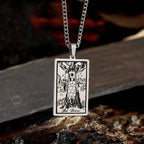 The Tower Major Arcana Tarot Stainless Steel Necklace - Che Cose Belle