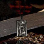 The Tower Major Arcana Tarot Stainless Steel Necklace - Che Cose Belle