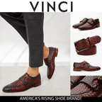 The Turan Burgundy Woven Double Monk Strap Dress Men Shoe - Che Cose Belle