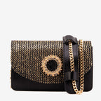 The Valencia Black & Gold Handbag - Che Cose Belle