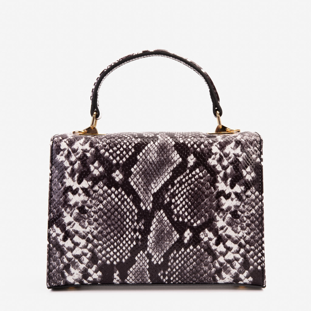 The Venezia Black Leather Handbag - Che Cose Belle