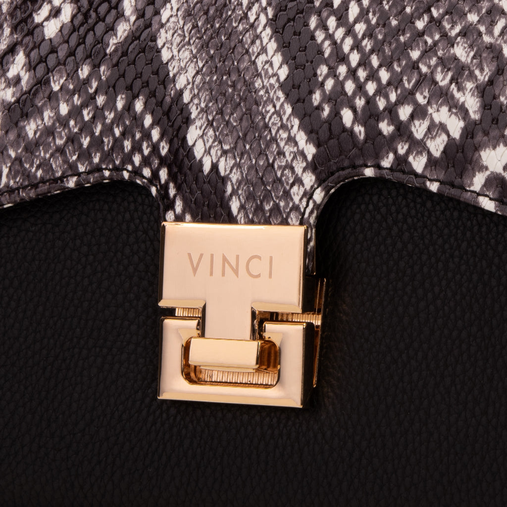 The Venezia Black Leather Handbag - Che Cose Belle