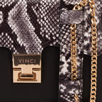 The Venezia Black Leather Handbag - Che Cose Belle