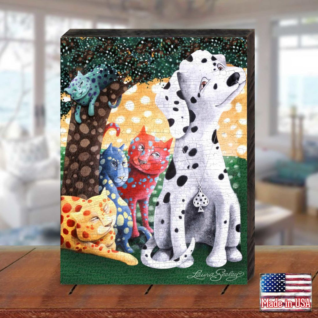 The World We Weave Wooden Wall Art by Laura Seeley - Pets Dog and Cats Decor - 8511119B - Che Cose Belle