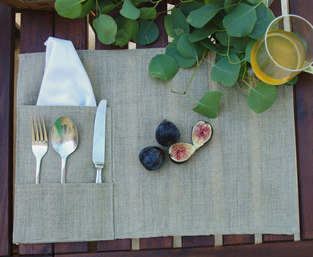 Thieffry Belgian Linen Placemat with Napkin Pocket - Che Cose Belle