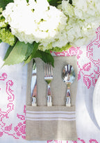 Thieffry Belgian Linen Utensil Holder, White - Che Cose Belle