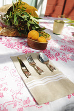 Thieffry Belgian Linen Utensil Holder, White - Che Cose Belle