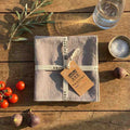 Thieffry Contrast Trim Napkin, Bisque - Che Cose Belle