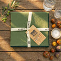Thieffry Contrast Trim Napkin, Olive - Che Cose Belle