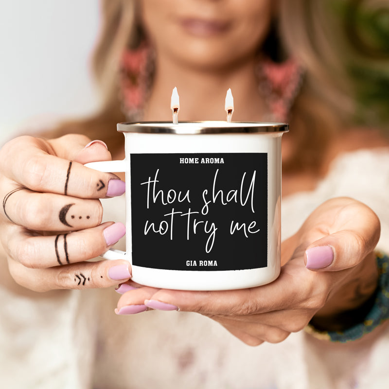 16oz Reusable Metal Candle Mug Scented Soy Candle Gift