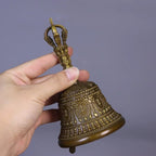 Tibetan Brass Handbell Vajra Buddhist Singing Bell - Che Cose Belle