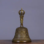 Tibetan Brass Handbell Vajra Buddhist Singing Bell - Che Cose Belle