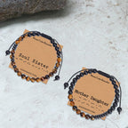 Tiger Eye Morse Code Beads Bracelet - Che Cose Belle