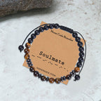 Tiger Eye Morse Code Beads Bracelet - Che Cose Belle