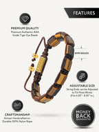 Tigers Eye Beaded Bracelet - Havana - Che Cose Belle