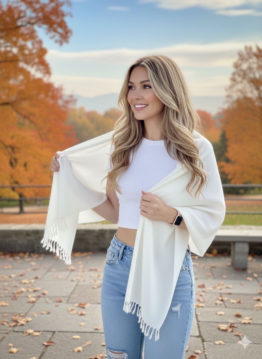 Timeless Accent Alpaca Shawl - Che Cose Belle