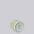 Tiny Green and White Porcelain Country Peony Cachepot - Che Cose Belle