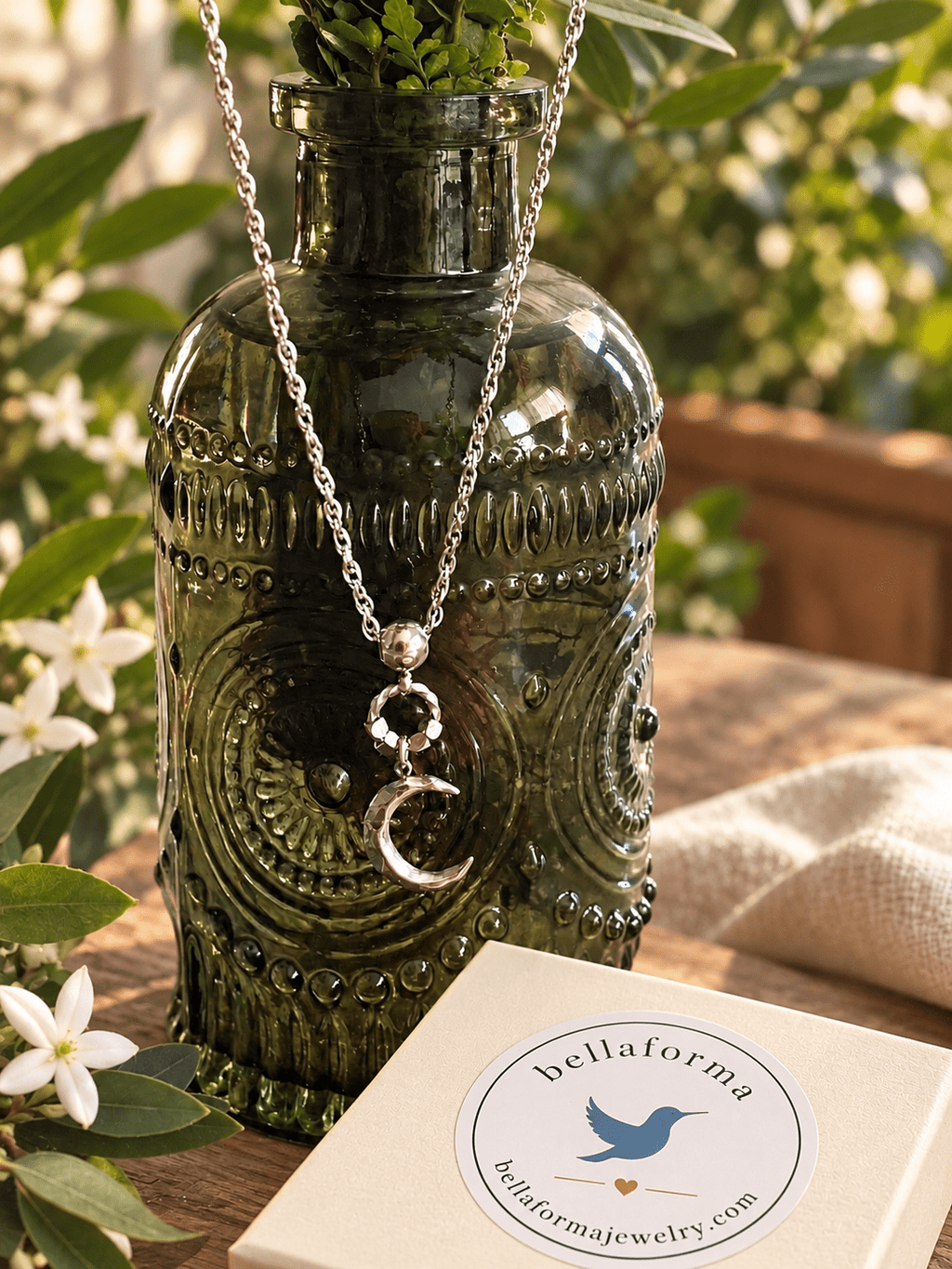 TINY MOON NECKLACE - Che Cose Belle