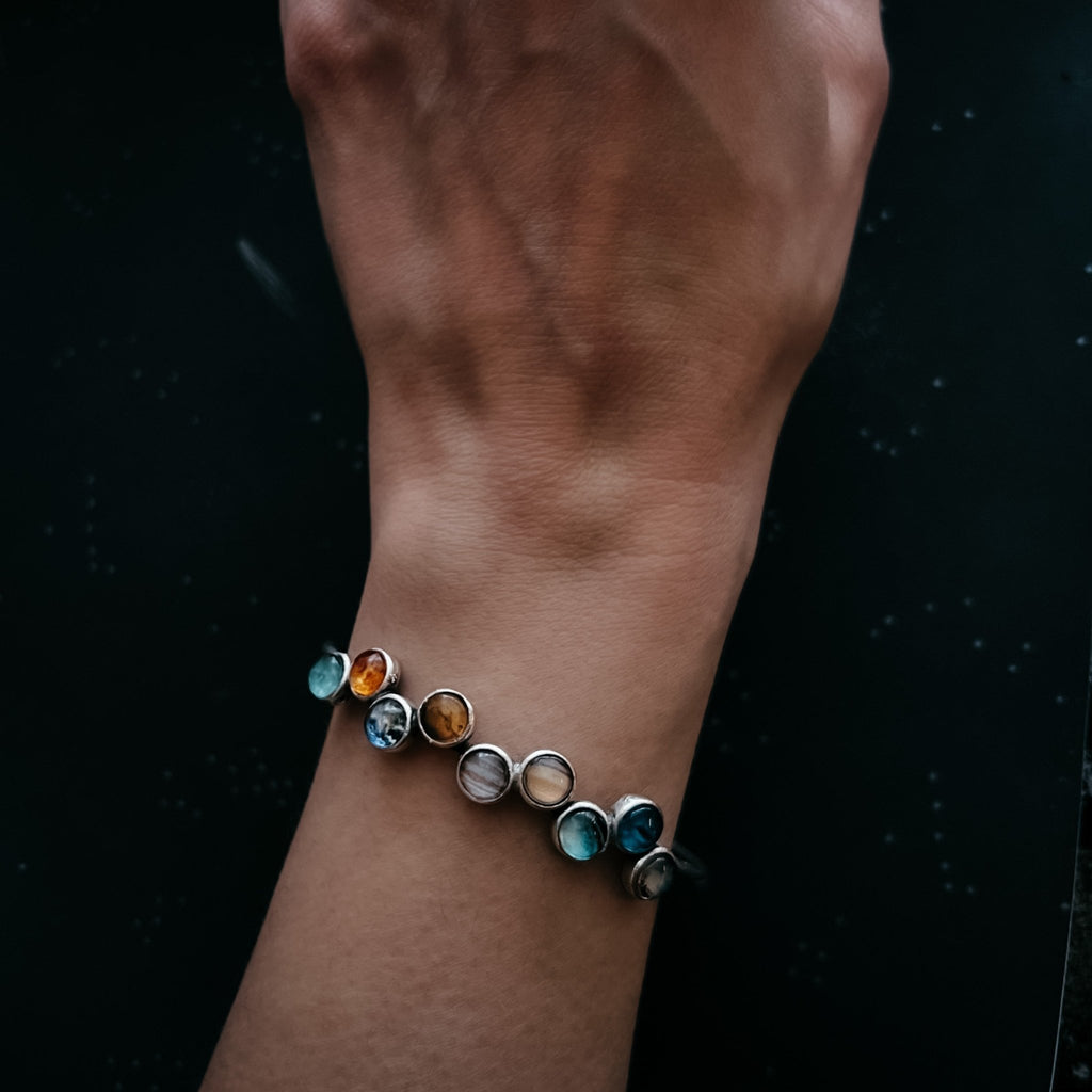 Tiny Planet Solar System Bracelet - Che Cose Belle
