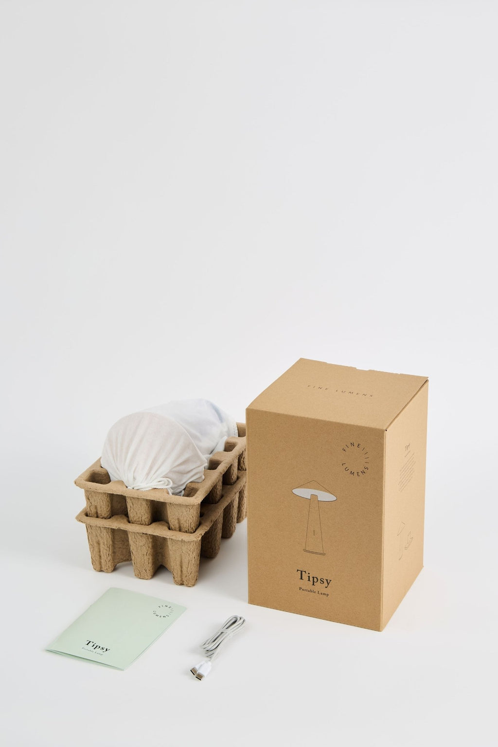 TIPSY Portable lamp - Gray blue/Dear plum - Che Cose Belle