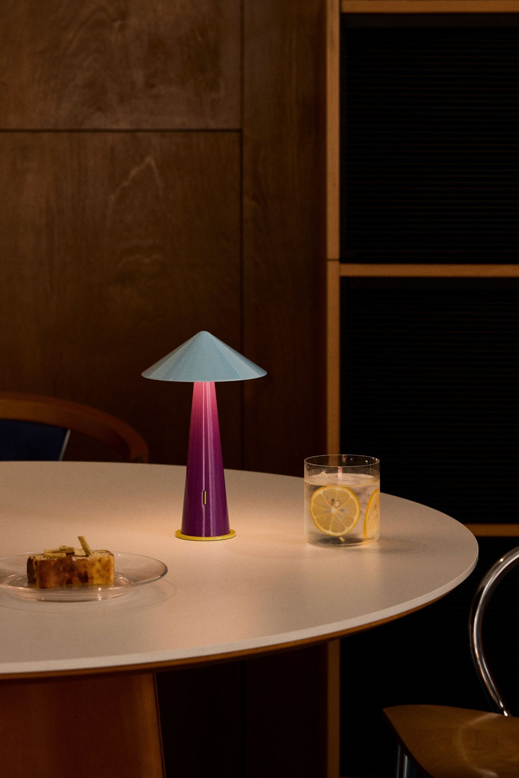 TIPSY Portable lamp - Gray blue/Dear plum - Che Cose Belle