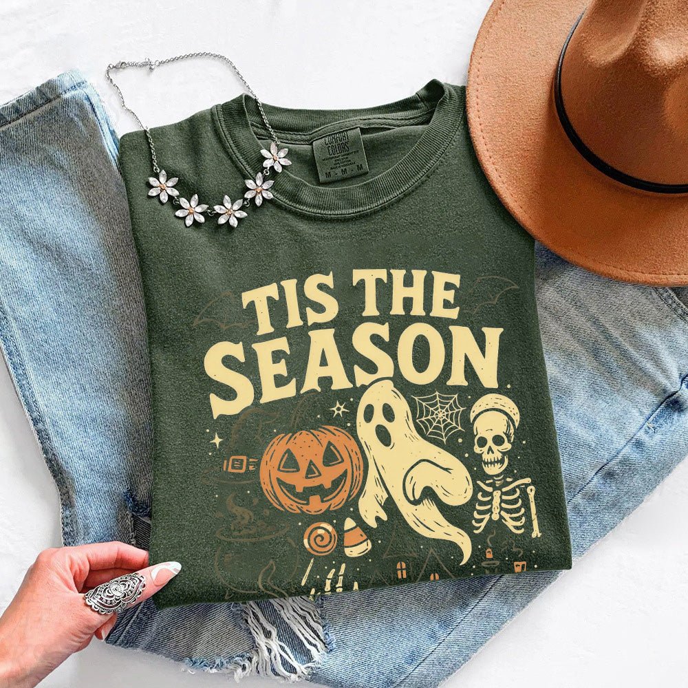 Tis The Season Halloween Comfort Color Shirt - Spooky Tee - Che Cose Belle