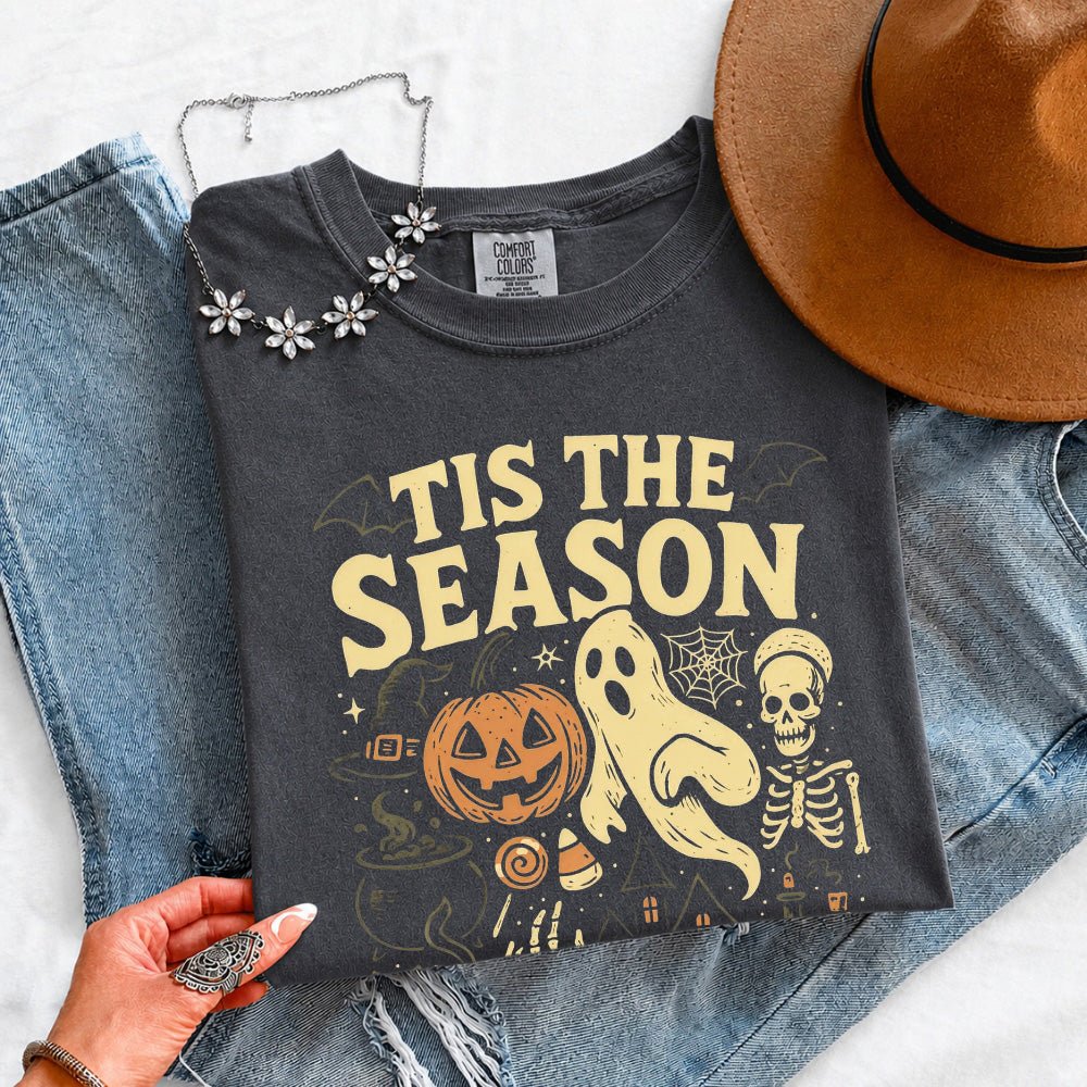 Tis The Season Halloween Comfort Color Shirt - Spooky Tee - Che Cose Belle