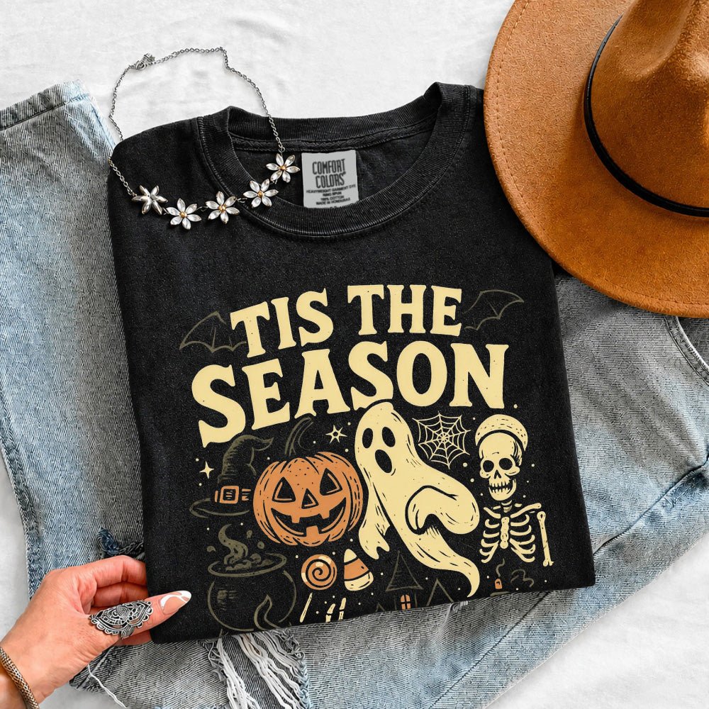 Tis The Season Halloween Comfort Color Shirt - Spooky Tee - Che Cose Belle