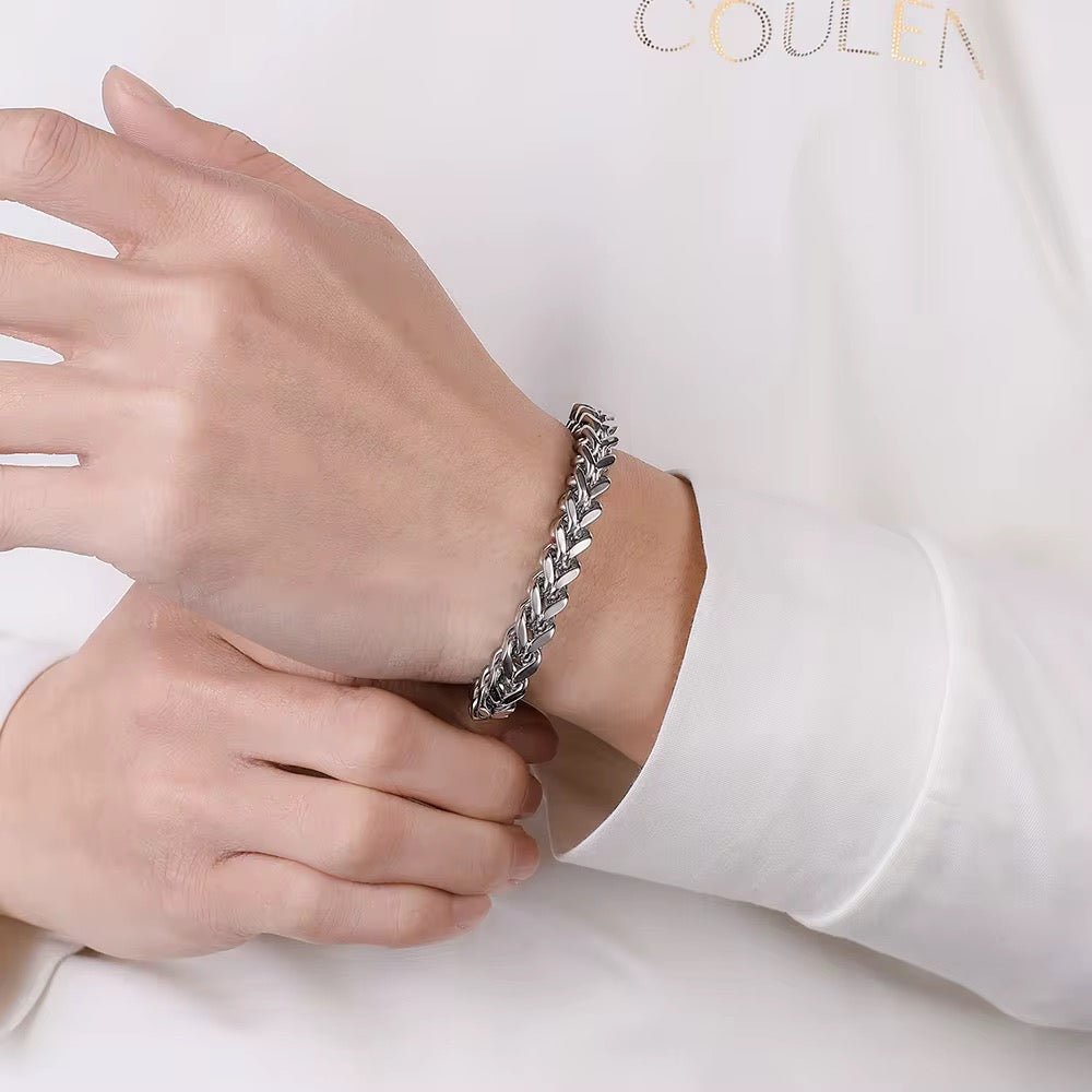 Titan Braid – Men's Stainless Steel Bracelet - Che Cose Belle