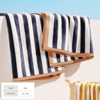 Oversized Striped Border Cabana Beach Towel - Santa Cruz