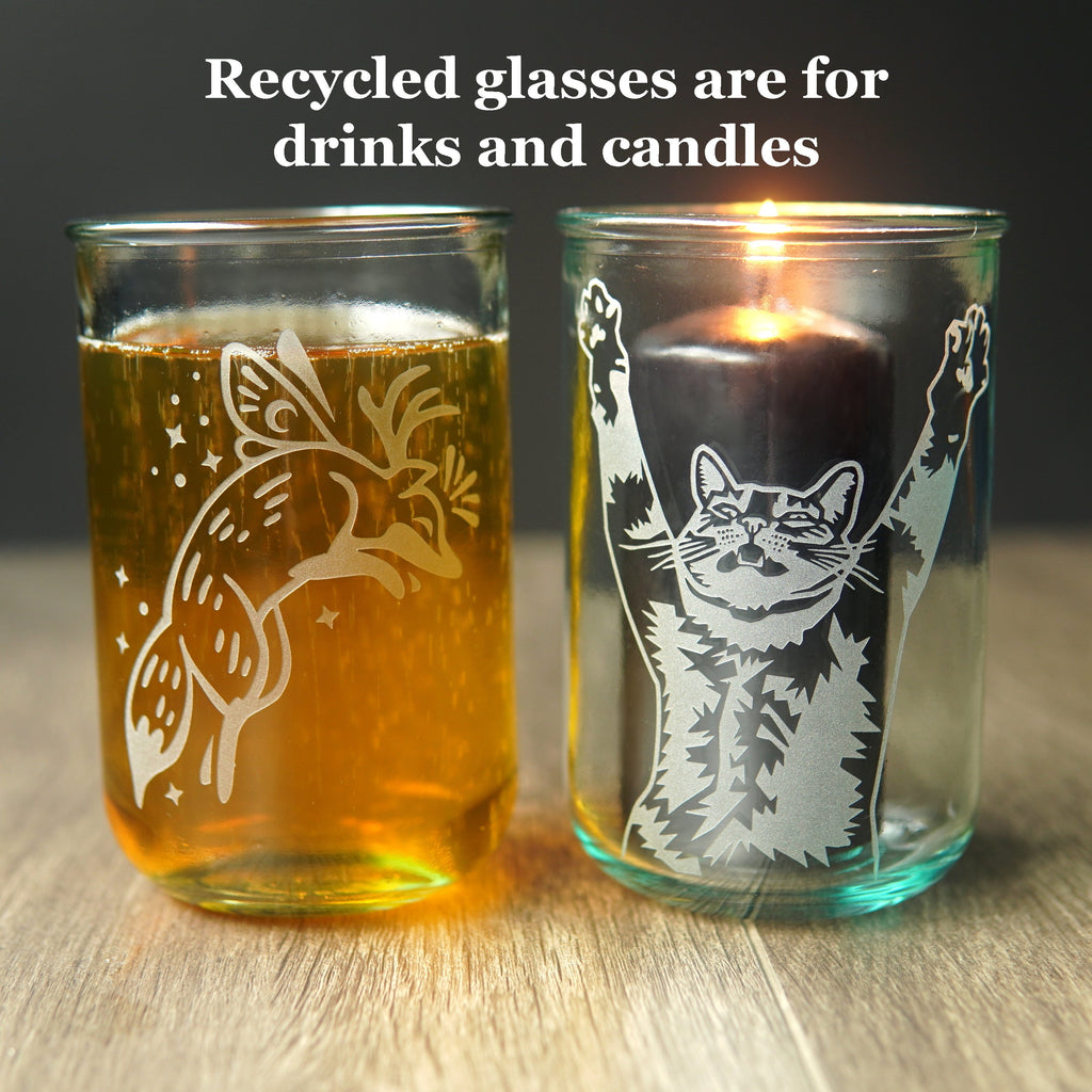 Medusa Rustic Recycled Glass Tumbler