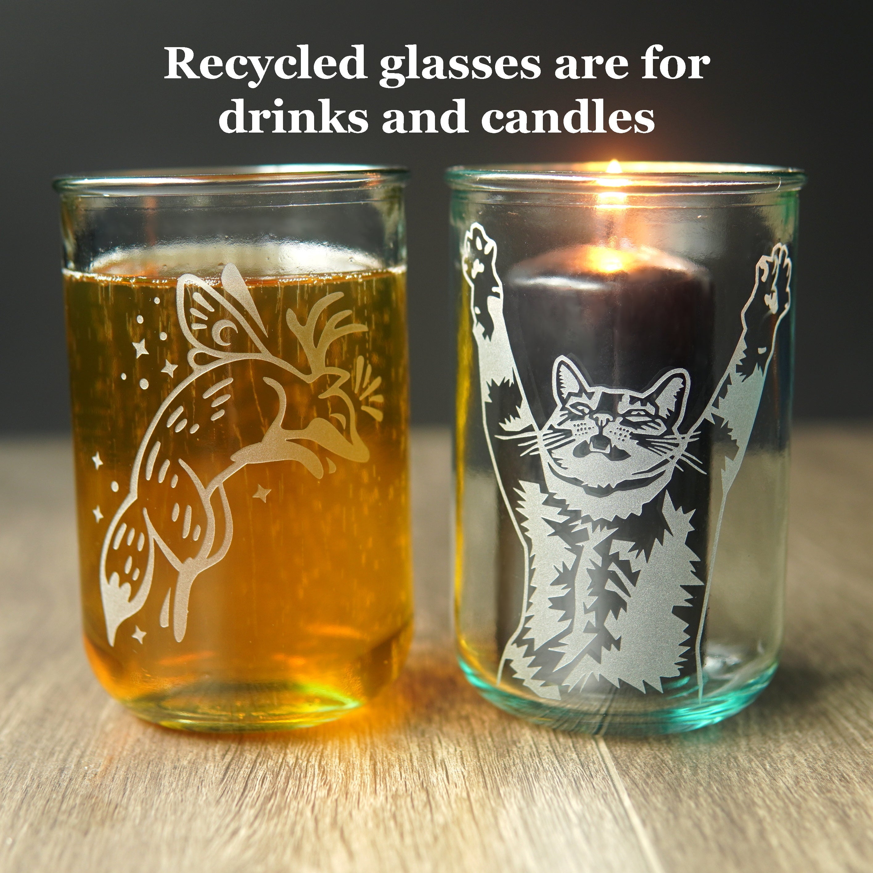Medusa Rustic Recycled Glass Tumbler