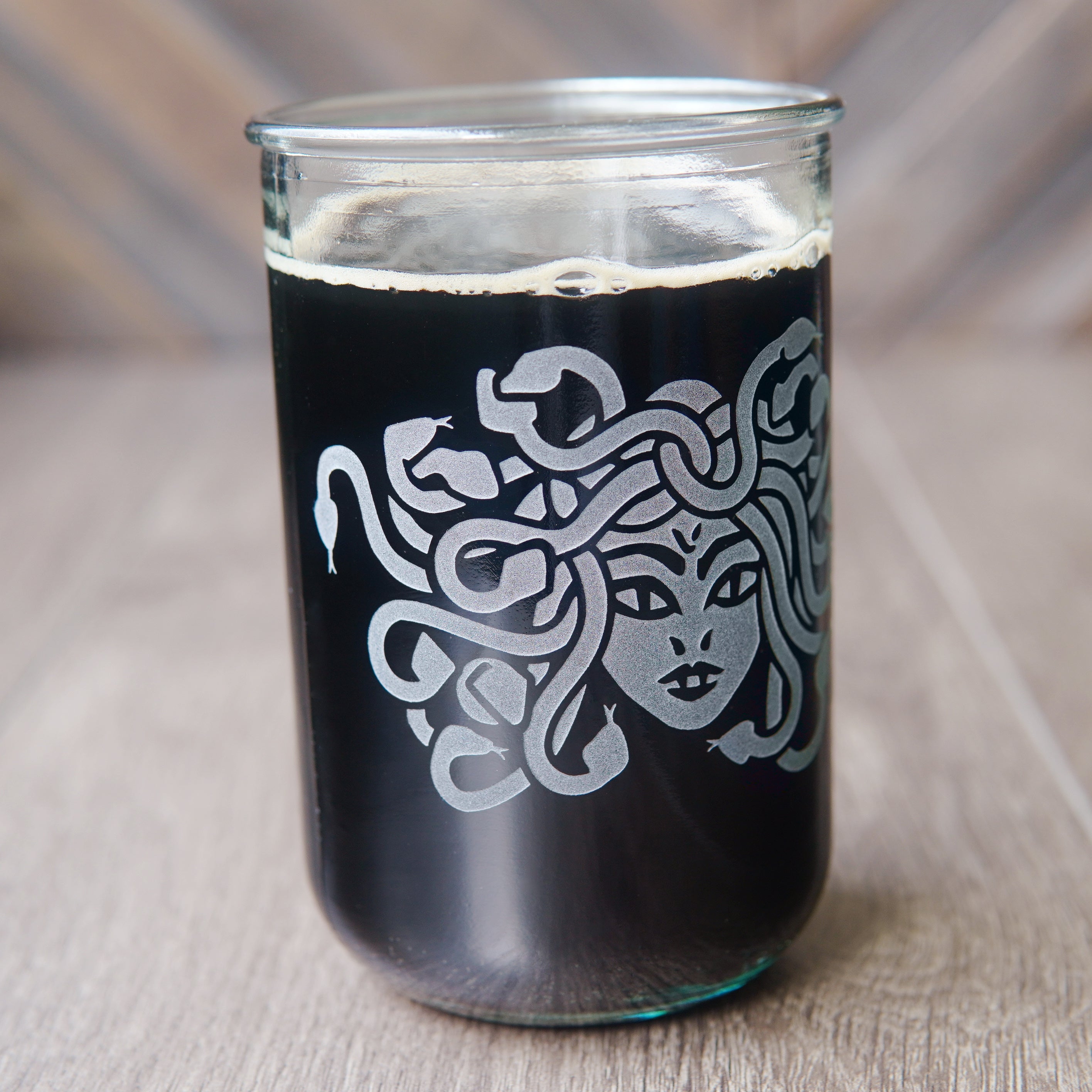 Medusa Rustic Recycled Glass Tumbler