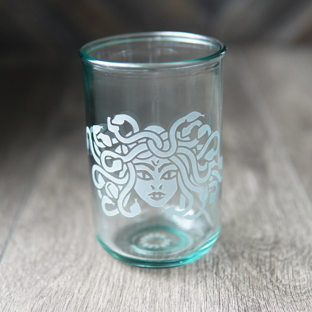 Medusa Rustic Recycled Glass Tumbler