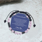 To My Granddaughter I Love You Morse Code Bracelet - Che Cose Belle