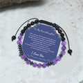 To My Granddaughter I Love You Morse Code Bracelet - Che Cose Belle