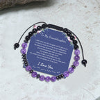 To My Granddaughter I Love You Morse Code Bracelet - Che Cose Belle